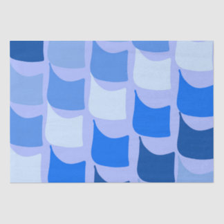 Blue Nautical Themed Flag Design  Tissue Paper