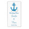 Blue Nautical Wedding Mini Wine Labels