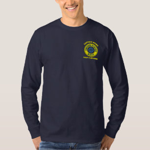 Blue navy Anchor nautical captain boat summer T-Shirt