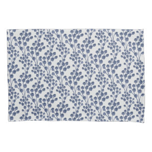 Blue Navy Botanical Pillowcase
