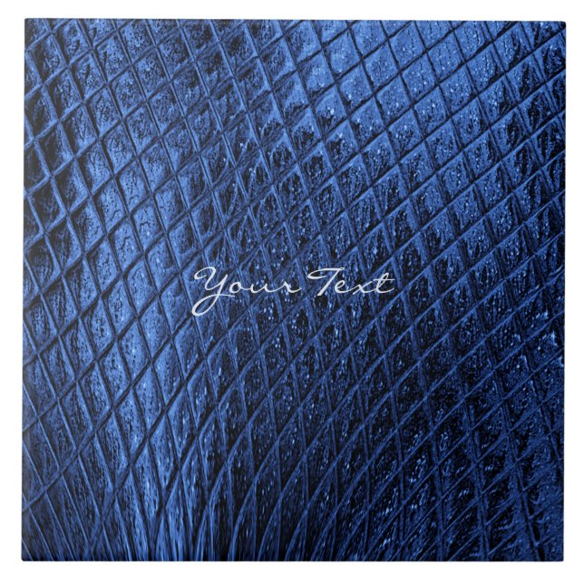 Blue Navy Decorative Ceramic Tile (Front)