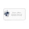 Blue & Navy Floral Return Address Label 