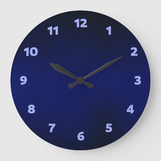 Blue navy  large clock (Front)