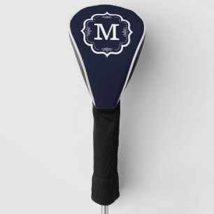 Blue Navy  Monogram Golf Head Cover