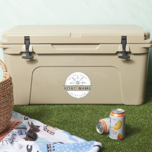 Blue navy Nautical Anchor yacht club boat marina 