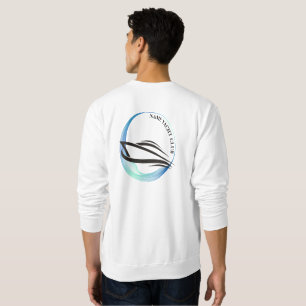 Blue Navy Nautical Anchor yacht club boat marina Sweatshirt