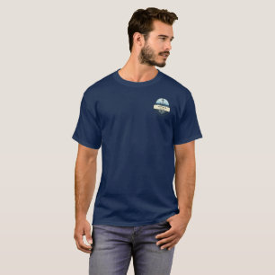 Blue Navy Nautical Anchor yacht club boat marina T-Shirt
