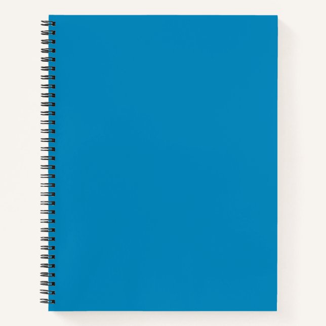 Blue (NCS) (solid colour)  Notebook (Front)