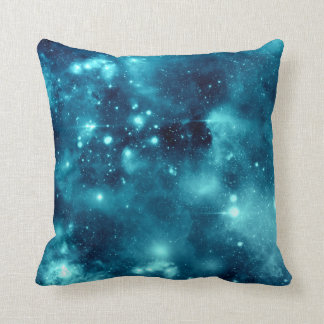 Blue Nebula Astronomy Space Galaxy Pillow