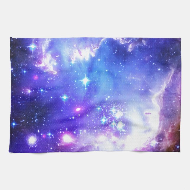 Blue Nebula Tea Towel (Horizontal)