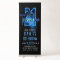 Blue Neon 21st Birthday Invitation