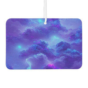 Blue neon lightning sky effect car air freshener