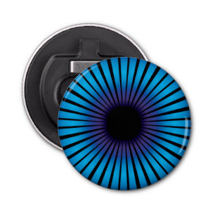 Blue Neon Optical Illusion  Bottle Opener