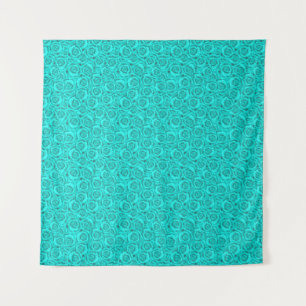 blue neon tapestry