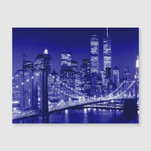 Blue New York City Night
