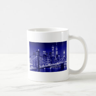 Blue New York City Night Coffee Mug