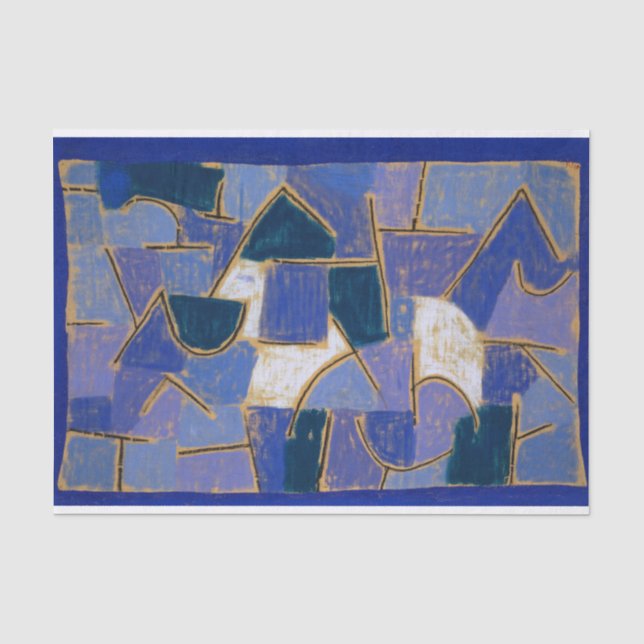 Blue Night by Paul Klee Tissue Paper (Front)