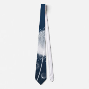 Blue Night Dandelion Canvas Wall Art- Starry Night Tie