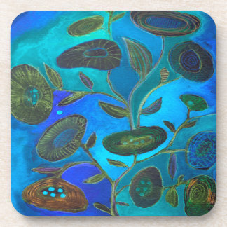 blue night keychain throw pillow coaster