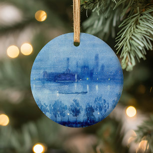 Blue Night, London   Joseph Pennell Ceramic Tree Decoration
