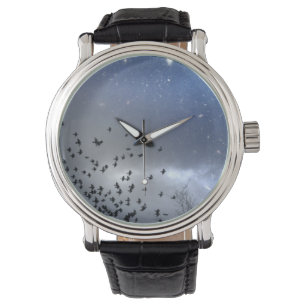 Blue Night Starry Sky Watch