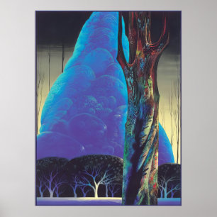 Blue Nocturne - 1992; United States Eyvind Earle Poster