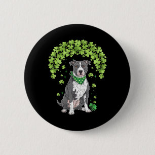 Blue Nose Pitbull St Patricks Day Lover Irish Sham 6 Cm Round Badge