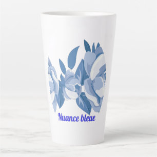 Blue nuance latte mug