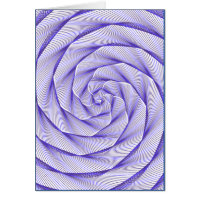 Blue Nucleus Dive Drop Math Swirl Card
