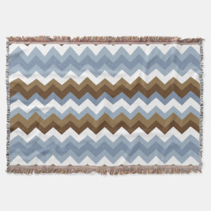 Blue-Nuetral Zig Zag Blanket