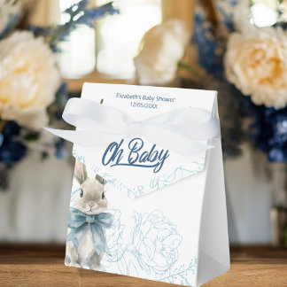 Blue Nummy Baby Shower Favour Box