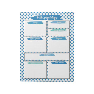 Blue Nursing- Pathophysiology Template Notepad
