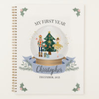 Blue Nutcracker Baby Shower First Year Milestone