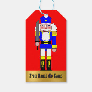 Blue Nutcracker Personalised Gift Tags