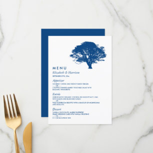 Blue Oak Tree, Rustic & Minimalistic Wedding Menu