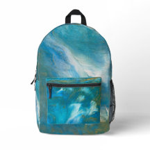 Blue Ocean Abstract Backpack