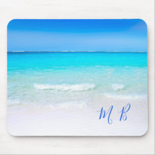 Blue Ocean Aqua Sea Sky Vacation Vibe Mouse Mat