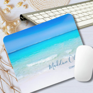 Blue Ocean Aqua Sea Sky Vacation Vibe Mouse Mat