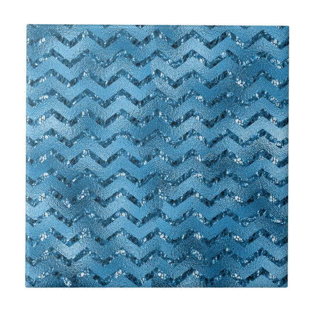 Blue Ocean Art Ceramic Tile (Front)