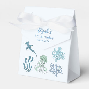 Blue Ocean Birthday Party Favour Box