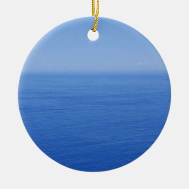Blue Ocean Ceramic Tree Decoration (Front)