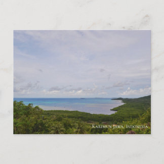 Blue Ocean Clear Sky Seaside Beach Postcard