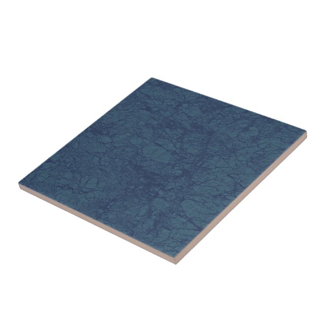 Blue Ocean Cracked Ceramic Tile (Side)