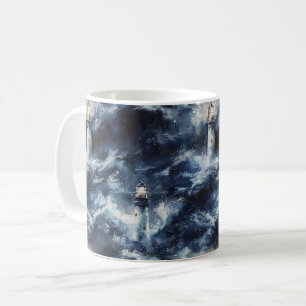 Blue Ocean Lighthouse Sea Coffee Mug