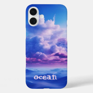 Blue Ocean Monogrammed Case- Mate iPhone iPhone 16 Plus Case
