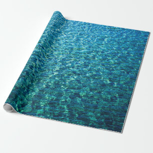 Blue Ocean Nautical Tropical Sea Wrapping Paper