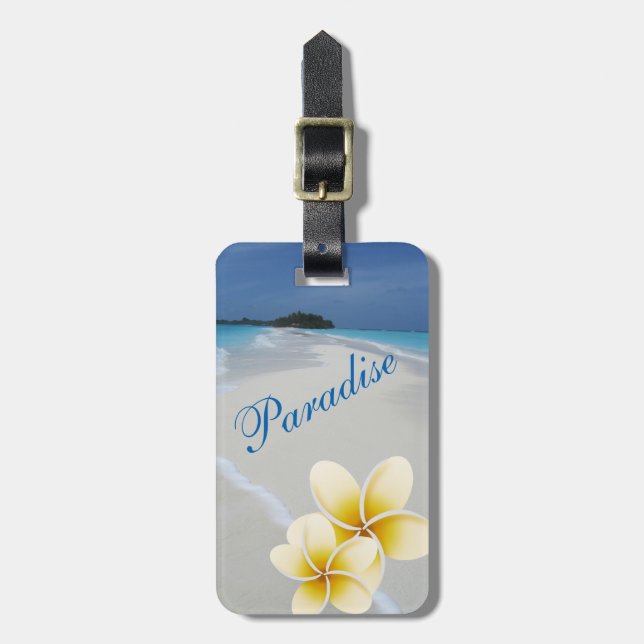 Blue Ocean Paradise Luggage Tag (Front Vertical)