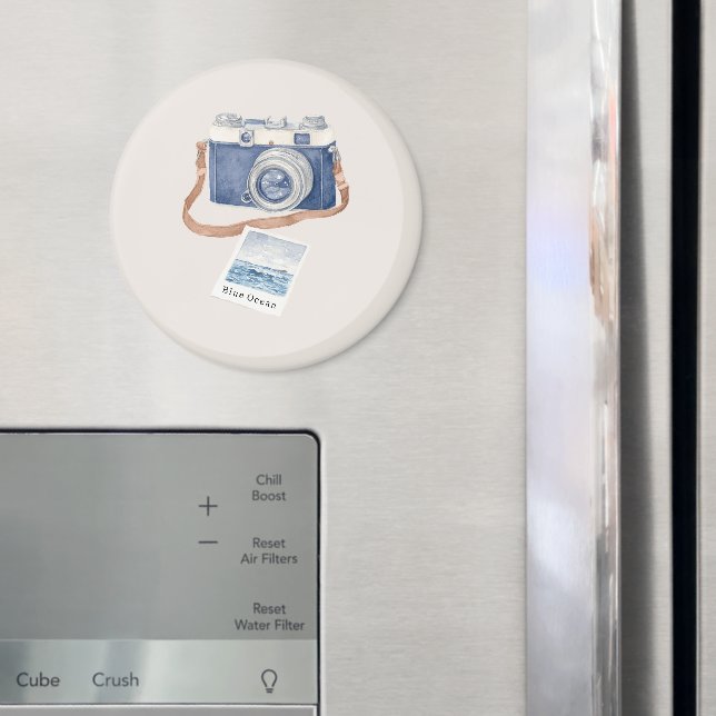 Blue Ocean Photo Camera Magnet (In Situ (Fridge))