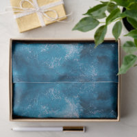 Blue Ocean Rippling Waves Tissue Paper