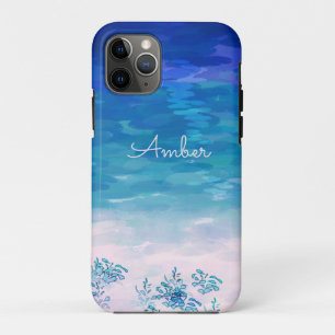 Blue Ocean Sea Beach Personalised iPhone 11 Pro Case